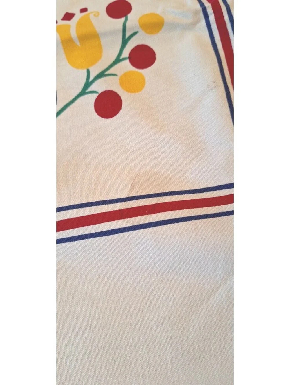 Vintage Folk Art Rectangular Tablecloth 52.5